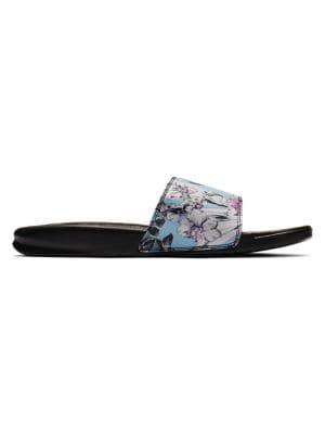 Nike Benassi Jdi Floral-print Slides