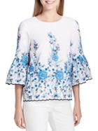 Calvin Klein Floral-embroidered Top