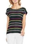 Vince Camuto Topic Heat Extend Shoulder Striped Blouse