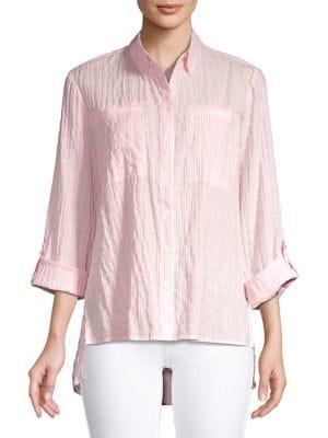 Jones New York Roll Tab Shirt