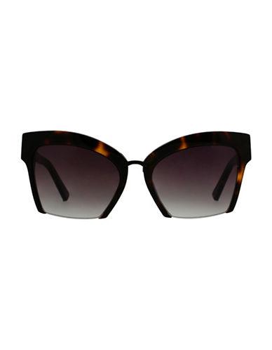 Kendall + Kylie Blunt Semi Rim 55mm Cat-eye Sunglasses