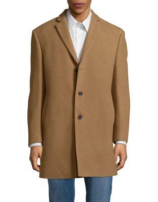 Calvin Klein Prosper Wool-blend Single-breasted Topcoat