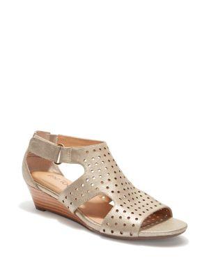 Me Too Sydnee Leather Wedge Sandals