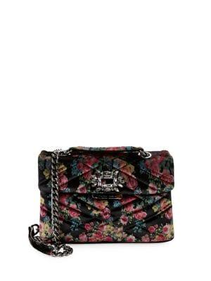 Kurt Geiger London Floral Mayfair Quilted Chain Shoulder Bag