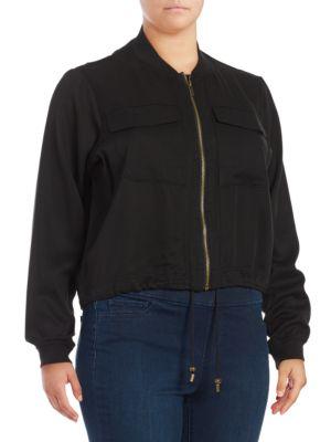 Rachel Rachel Roy Plus Plus Ribbed Knit Jacket