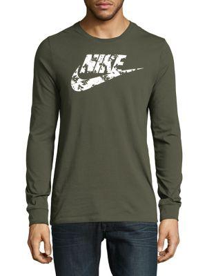 Nike Logo Long-sleeve Cotton Tee