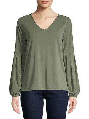 Lord & Taylor Balloon-sleeve Top
