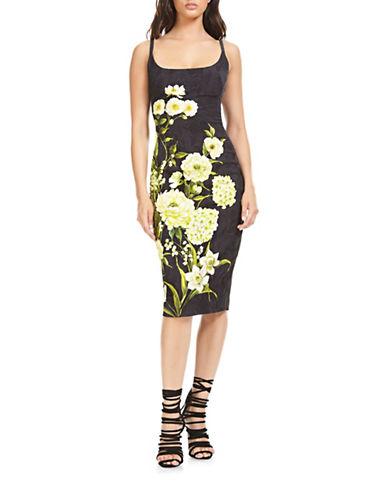 Theia Floral Printed Dress