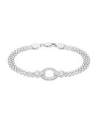 Lord & Taylor Sterling Silver And Cubic Zirconia Pave Mesh Bracelet