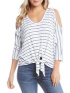 Karen Kane Cold-shoulder Tie-front Top