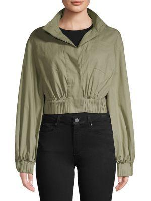Cmeo Collective Long-sleeve Cotton Cropped Top