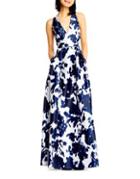 Adrianna Papell Abstract Print Gown