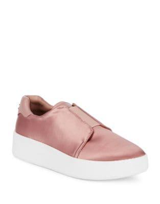 Donna Karan Park Satin Slip-on Sneakers
