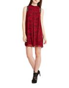Bcbgeneration Lace-trimmed Printed Tent Dress