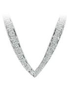Lord & Taylor V-shaped Sterling Silver Necklace