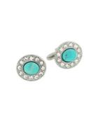 Lord Taylor Crystal-embellished Oval Cufflinks