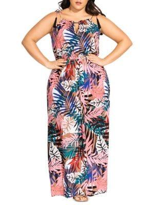 City Chic Plus Copacabana Maxi Dress