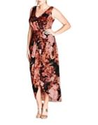 City Chic Plus Soft Autumn Maxi Dress