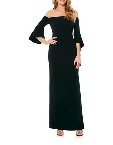 Laundry By Shelli Segal Bell-sleeved Gown