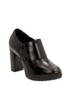Clarks Elipsa Mae Leather Monk Strap Loafers