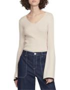 French Connection Virgie Ribbed V-neck Sweater