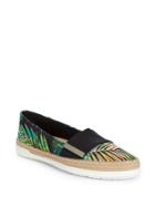 Anne Klein Printed Leaf Espadrilles