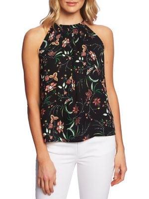 Cece Desert Floral Halterneck Top