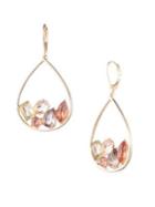Anne Klein Faceted Open Teardrop Earrings