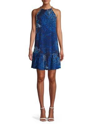Michael Michael Kors Petite Tahitian Reef Print Shift Dress