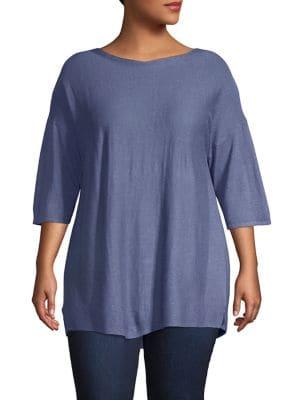 Grace Elements Plus Plus Three-quarter Sleeve Top