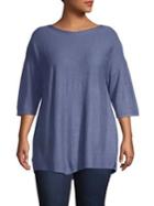 Grace Elements Plus Plus Three-quarter Sleeve Top