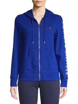 Tommy Hilfiger Performance Logo Zip Front Hoodie