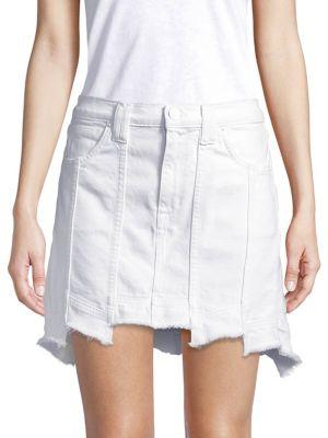 Hudson Jeans Weekender Step-hem Denim Skirt