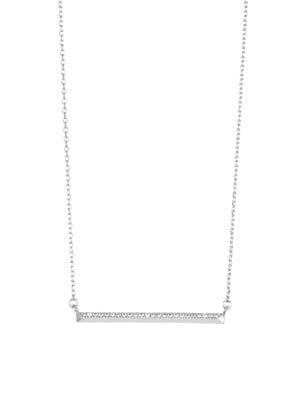 Kate Spade New York Raise The Bar Pave Cubic Zirconia Pendant Necklace