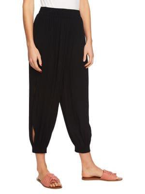 1.state Smocked Cuff Side Slit Harem Pants