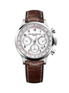 Baume & Mercier Capeland Stainless Steel & Leather-strap Chronograph Watch