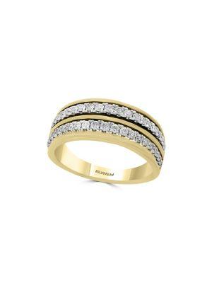 Effy Duo Diamond And 14k White And Yellow Gold Ring
