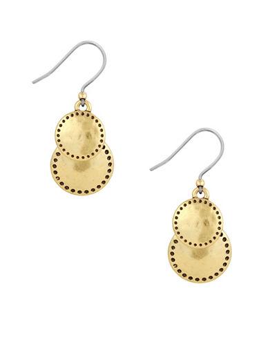 Lucky Brand Goldtone Double Drop Earrings