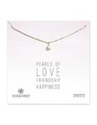 Dogeared Pearls Of Love Goldtone Necklace
