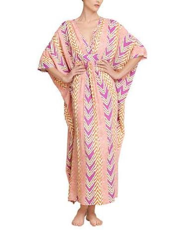 N Natori Ikat Print Caftan