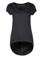 Dex Short-sleeve Top With Extended Hem