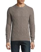 Black Brown Textured Cashmere Sweater