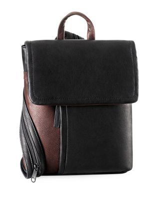 Derek Alexander Tablet-friendly Leather Backpack