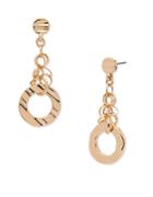 Anne Klein Circular Drop Earrings- 1.42in