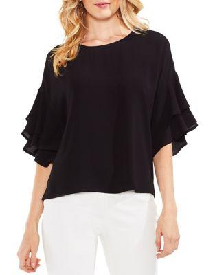 Vince Camuto Drop Shoulder Tiered-sleeve Blouse