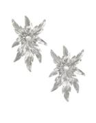 Badgley Mischka 6-7mm White Pearl Flower Earrings