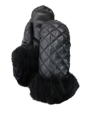 Ugg Quilted All-weather Shearling-cuff Mittens