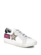 Meline Patched Leather Sneakers