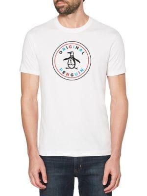Original Penguin Multicolored Stamp Logo Cotton Tee