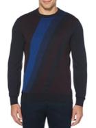 Perry Ellis Striped Cotton-blend Sweater